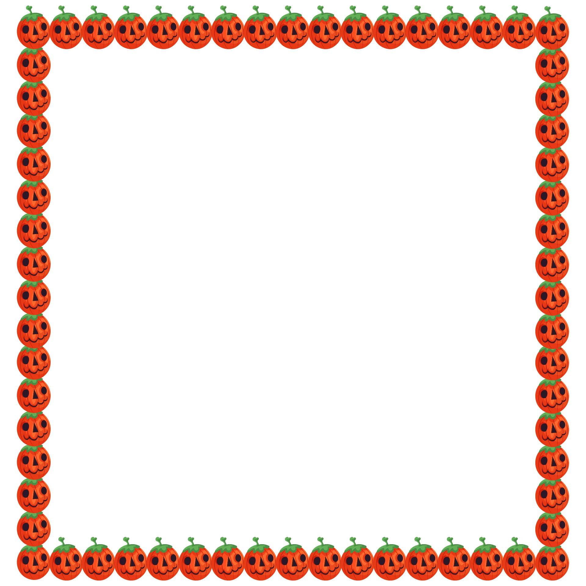 Pumpkin Border Paper Printable