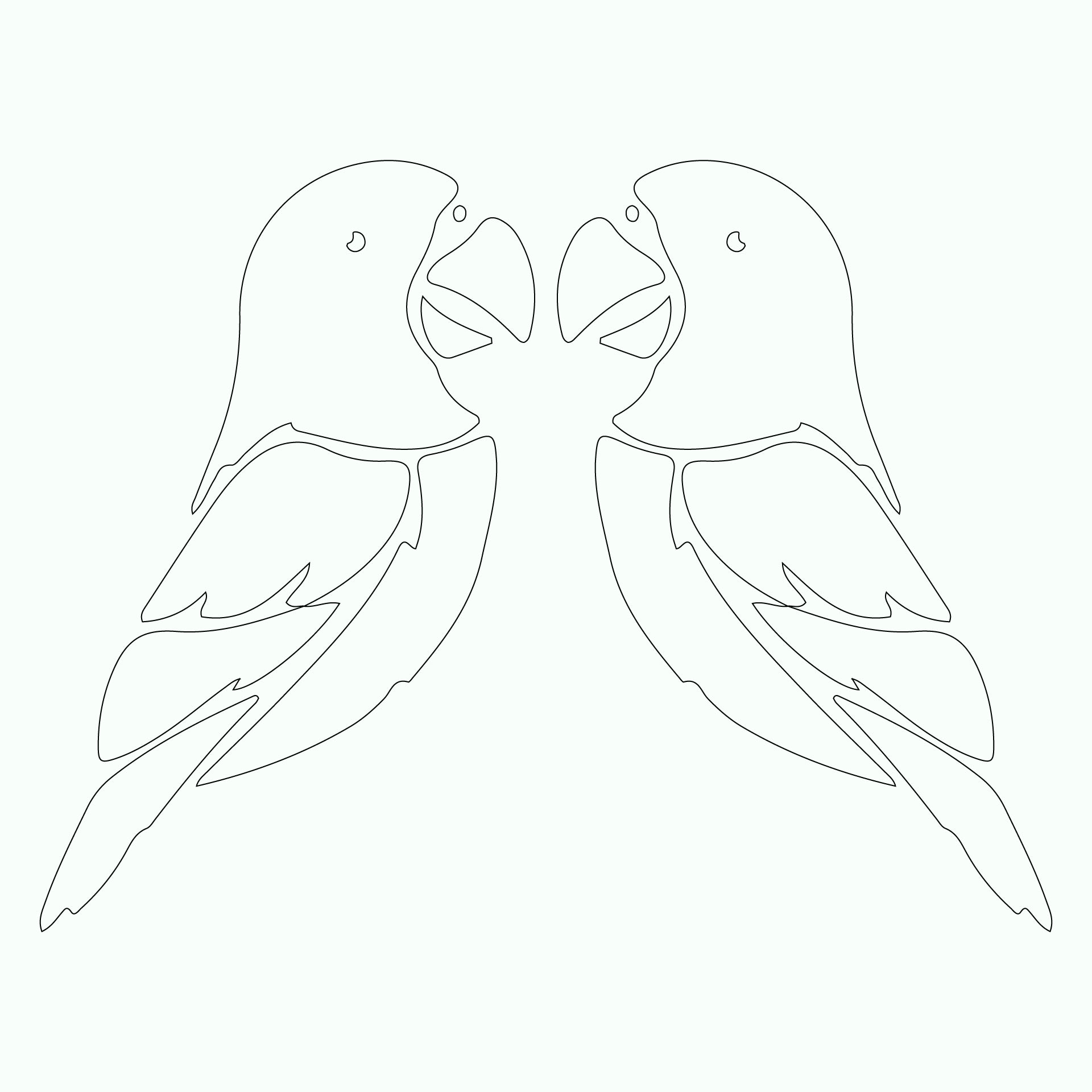 10 Best Love Bird Template Printable PDF For Free At Printablee