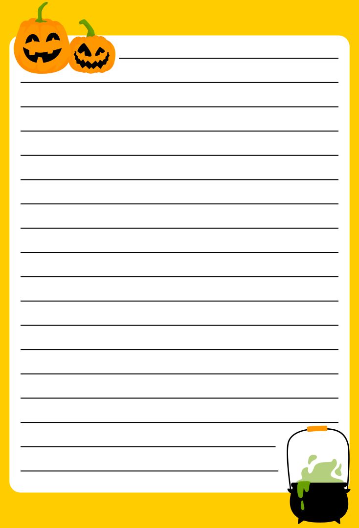 Printable Halloween Writing Paper