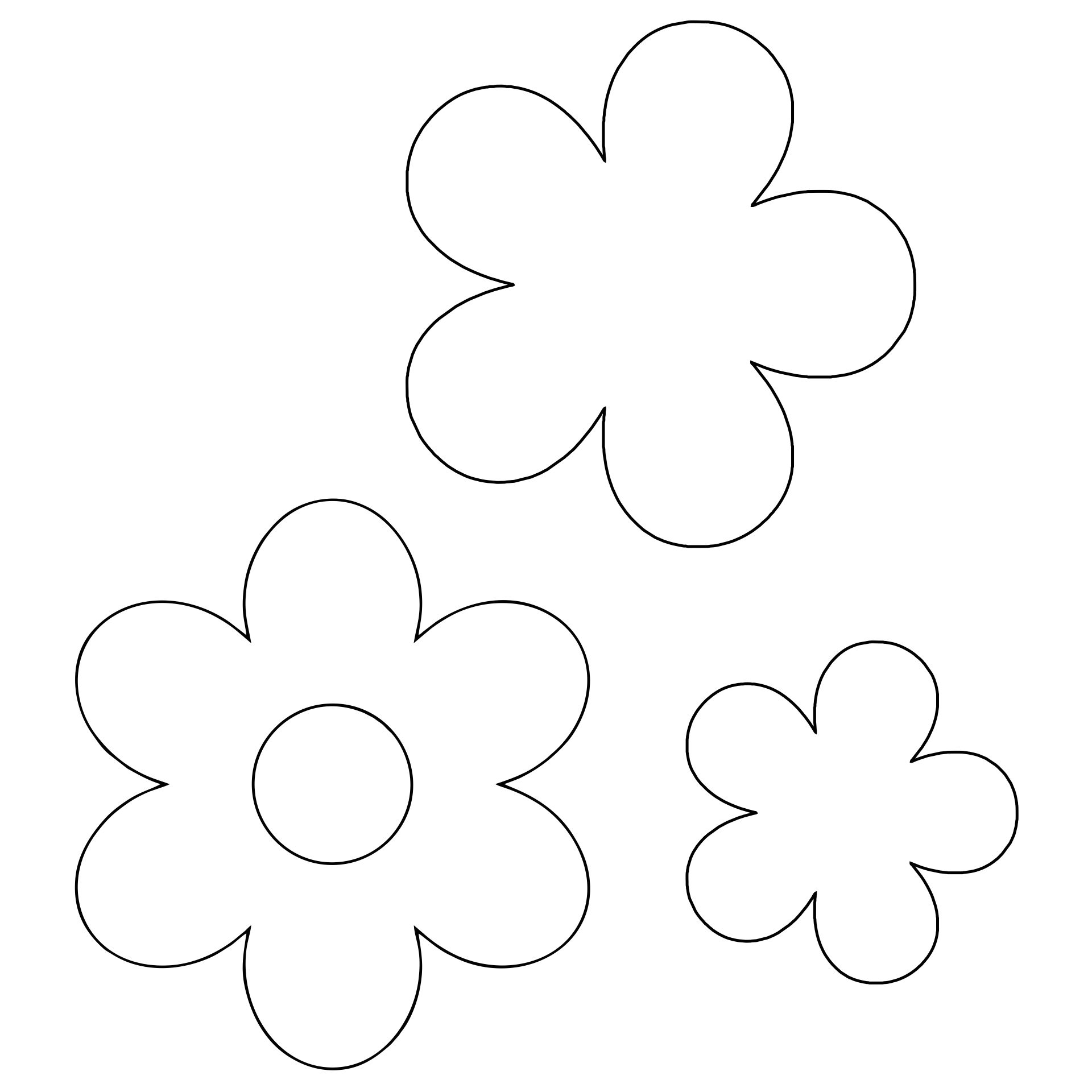 Free Printable Flower Stencils To Cut Out