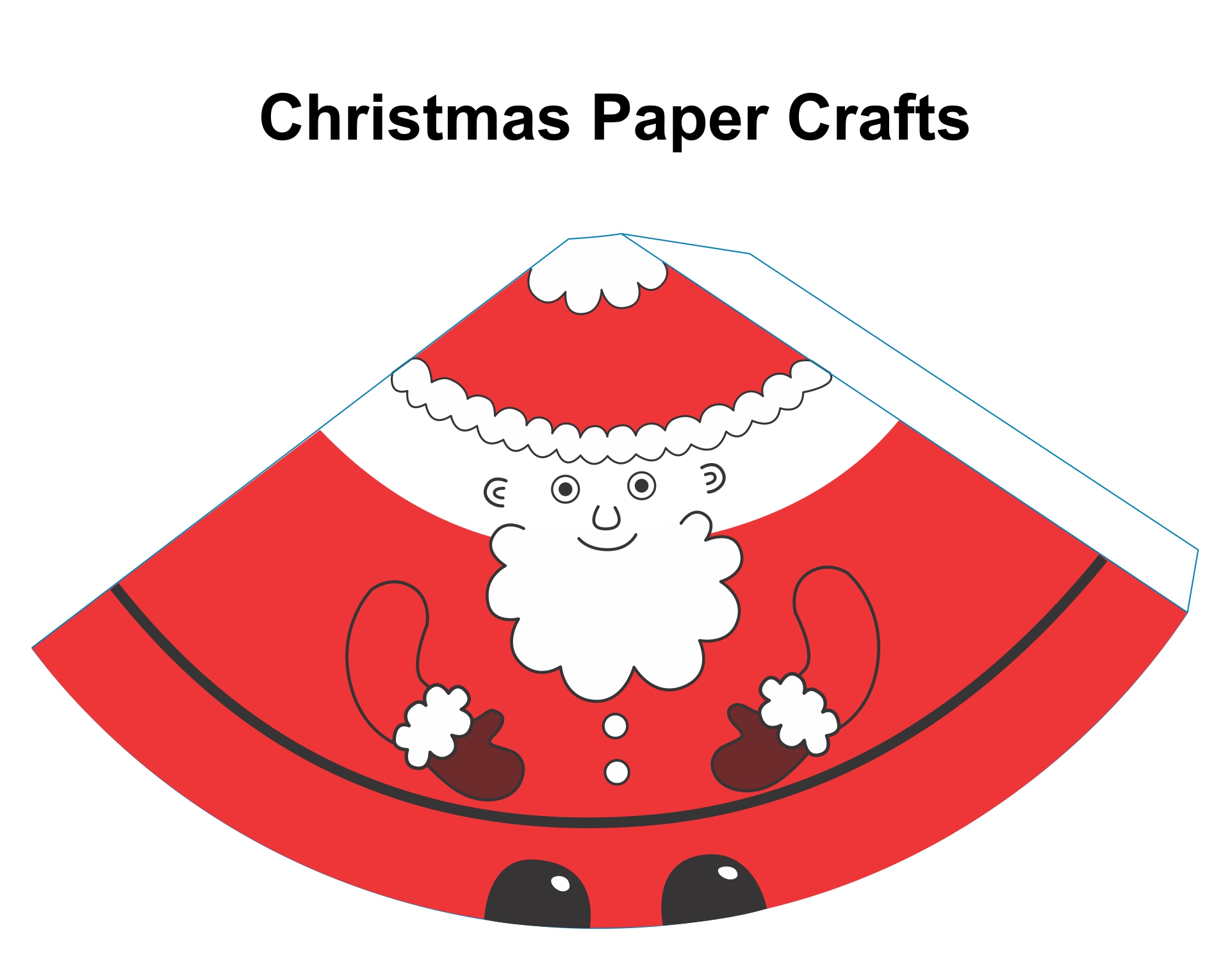 Santa Christmas Craft 10 Free PDF Printables Printablee