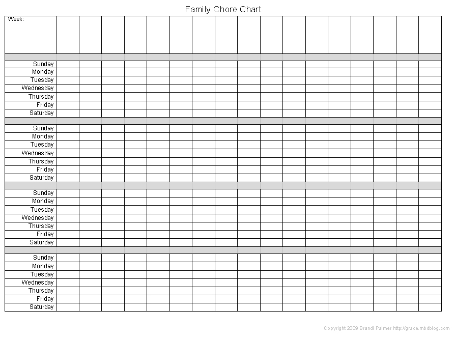 Best Images Of Printable Blank Monthly Chart Free Printable Blank 76440 ...