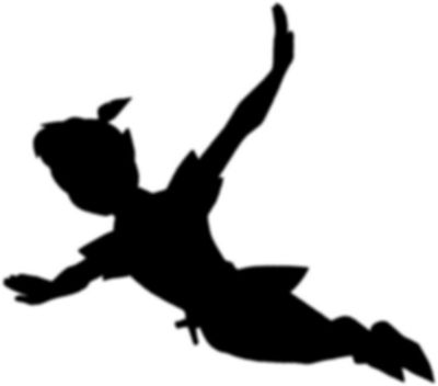 Disney Peter Pan Flying Silhouette