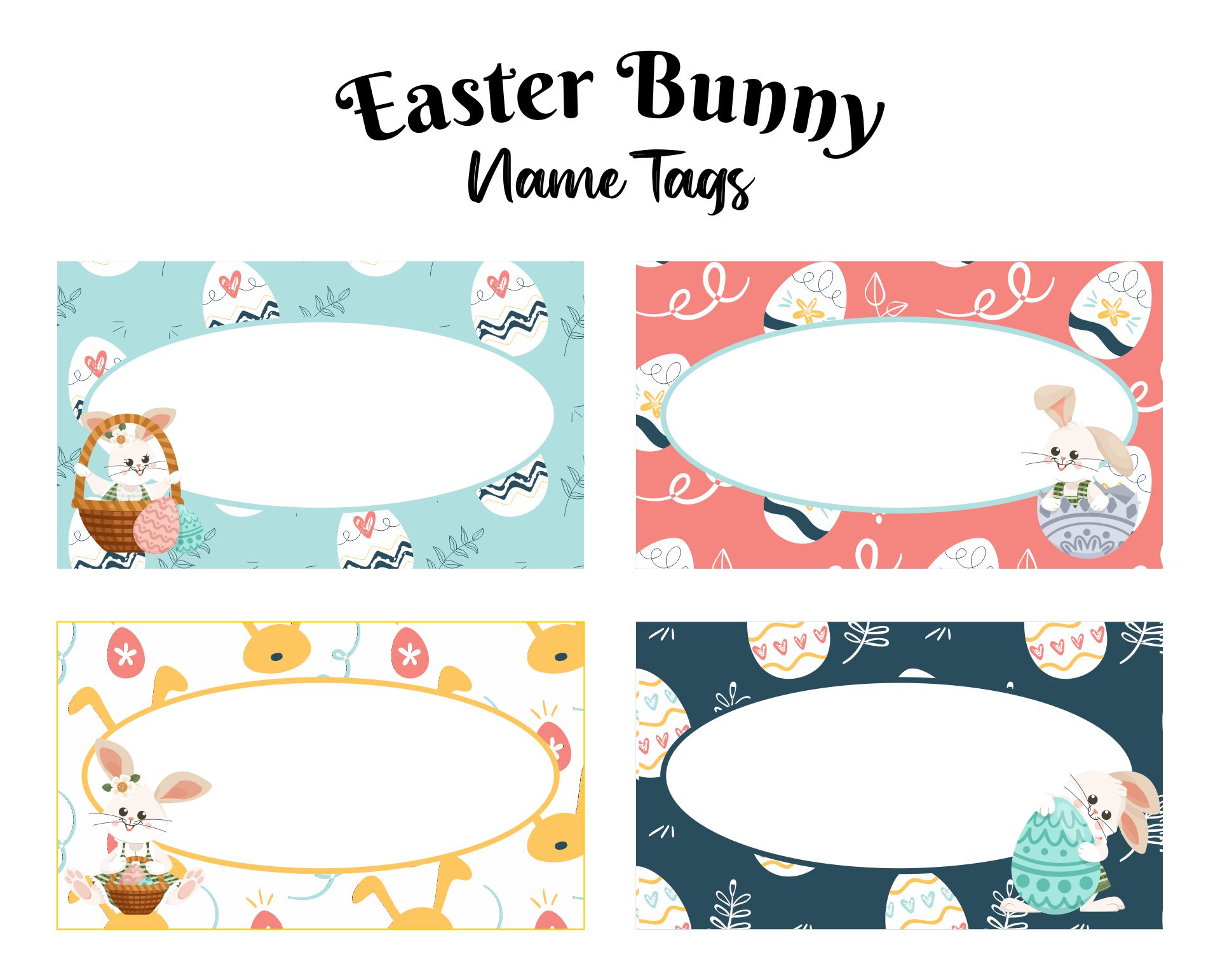 Easter Printable Bunny Tags
