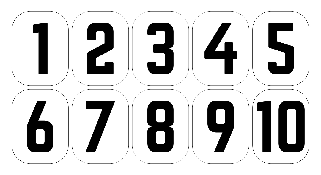 Printable Numbers 1 10 / Printable Number Coloring Pages 1 10