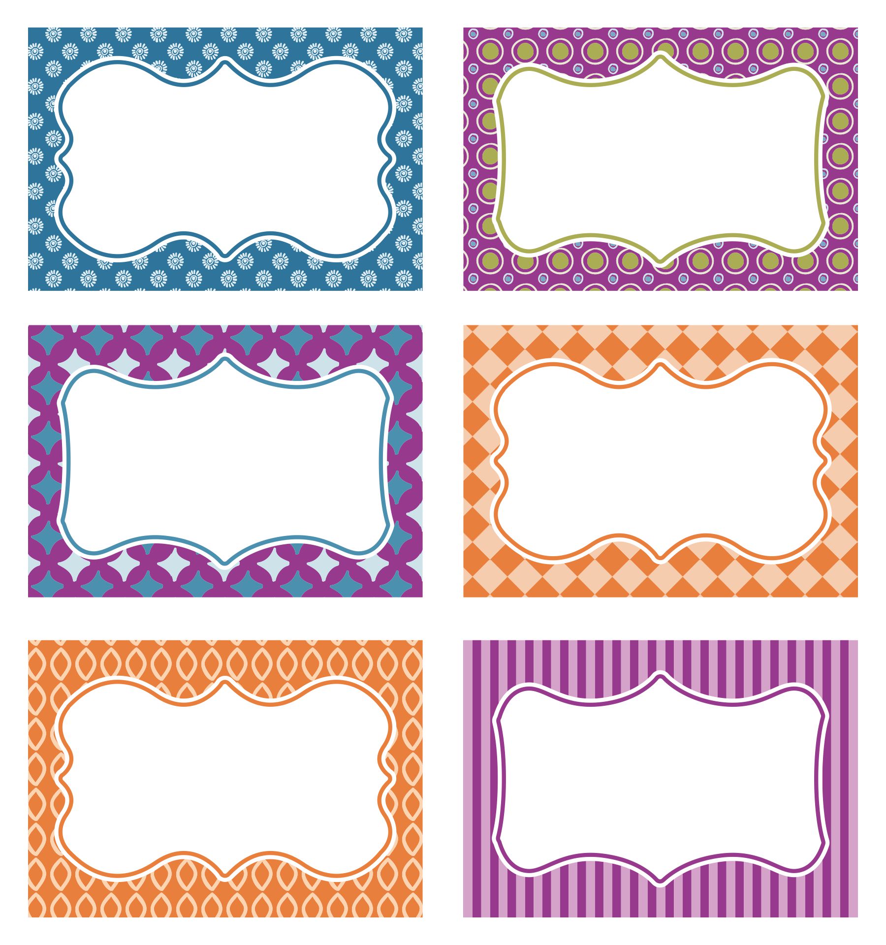 Name Tag Templates Printable