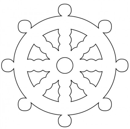 Pirate Ship Wheel Template