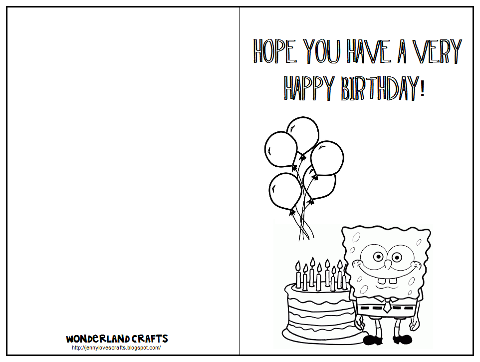 printable birthday cards for him or her print happy birthday card - the ...