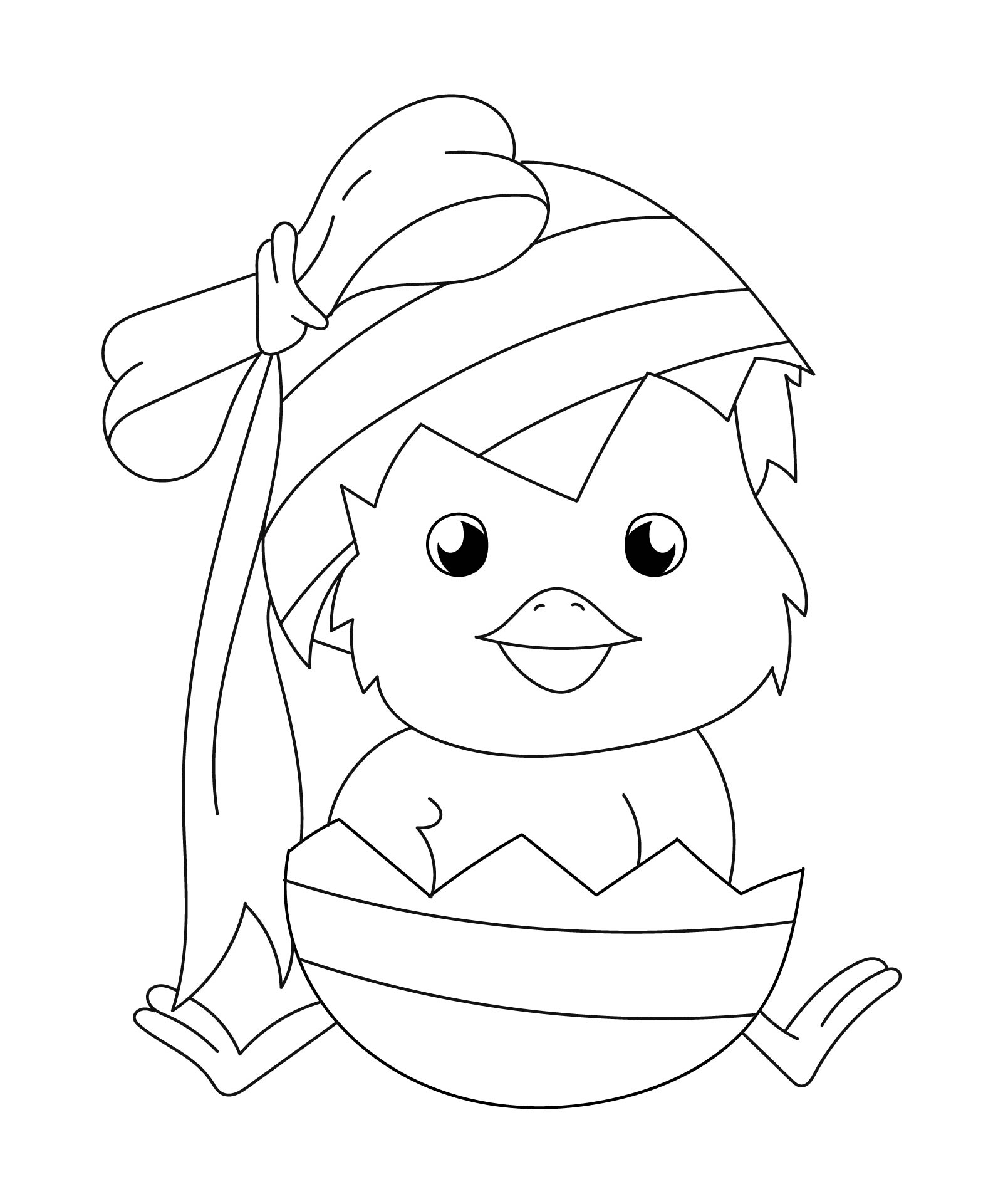 Easter Chicks Coloring Pages Printable