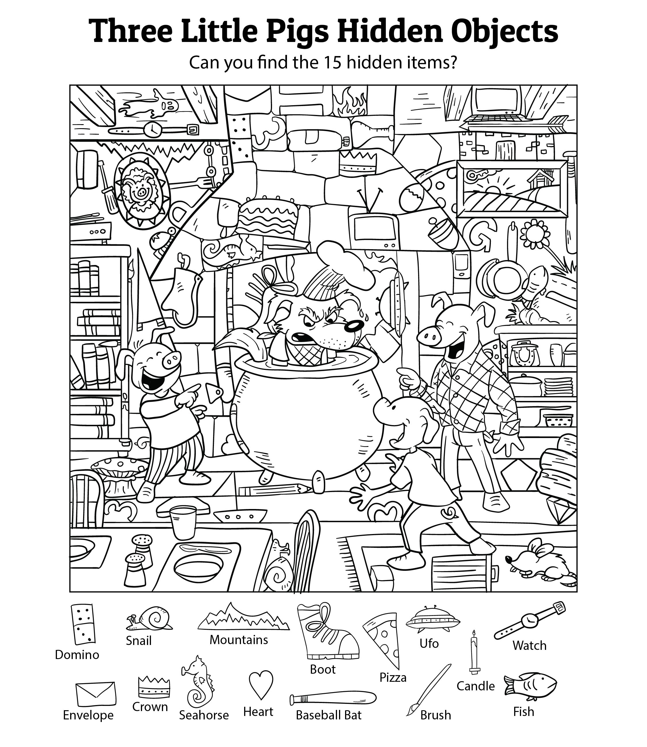 Hidden Object 20 Free PDF Printables Printablee