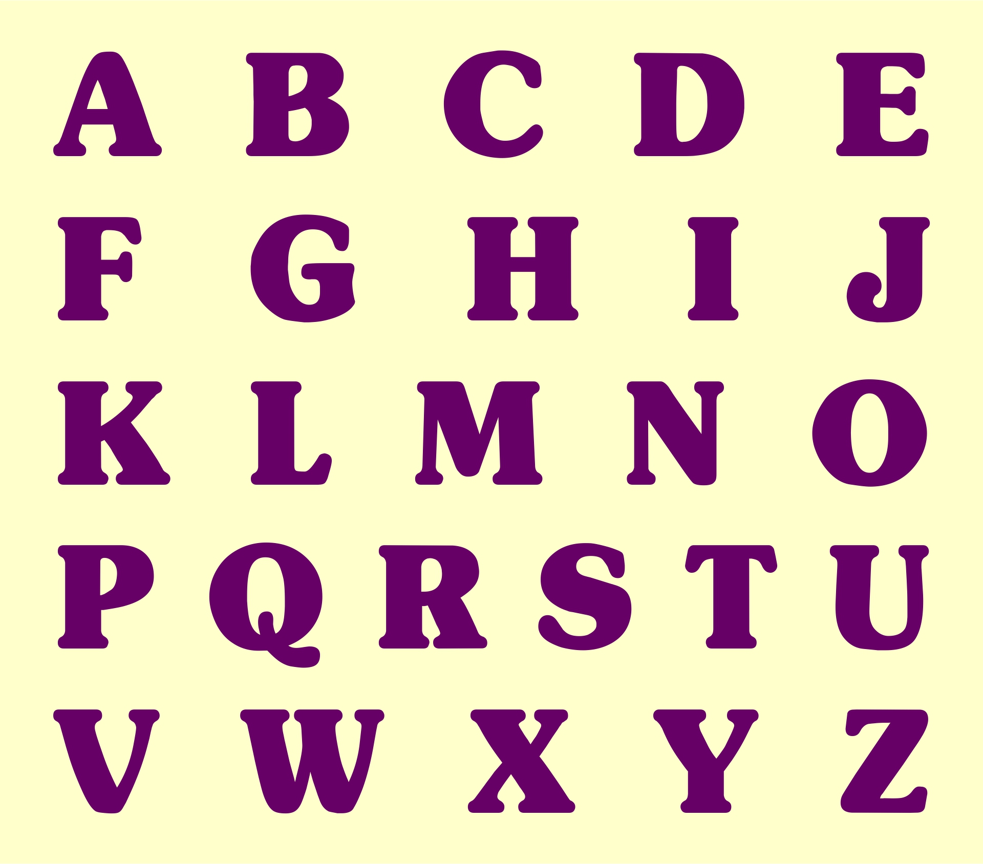 Alphabet Letter Pictures Printable