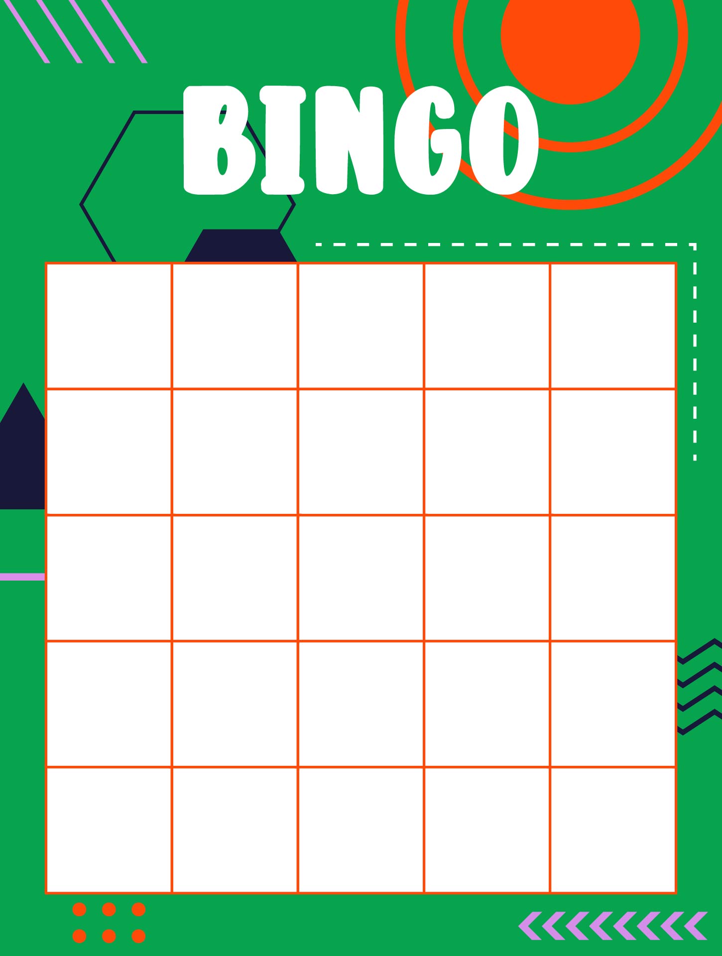 Blank Bingo Cards For Teachers