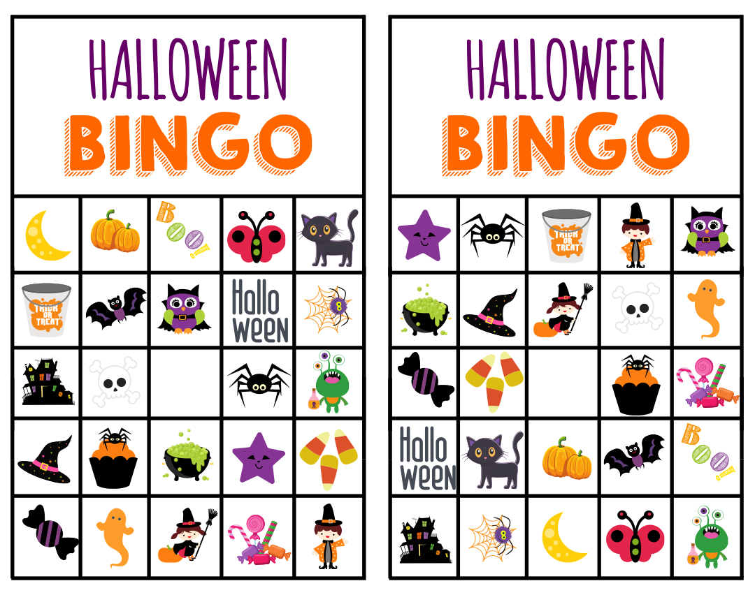 15 Best Free Printable Halloween Bingo Cards