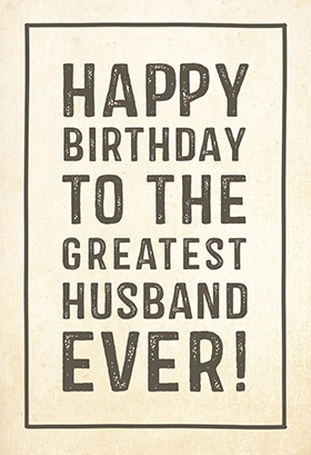 Printable Happy Birthday Husband Cards