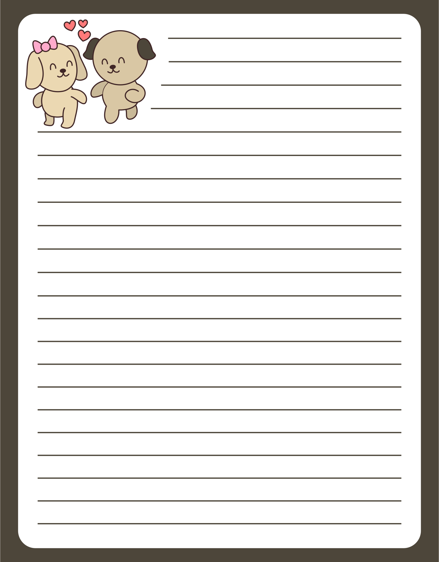 Kids Printable Letter Paper Drawing Illustration Art Collectibles 