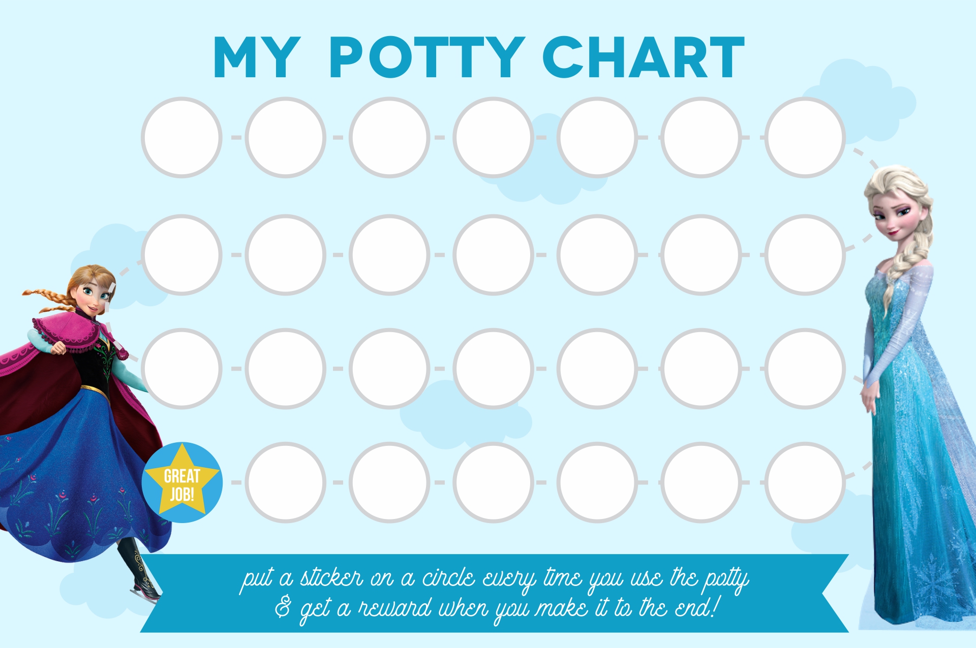 Frozen Potty Charts 10 Free PDF Printables Printablee