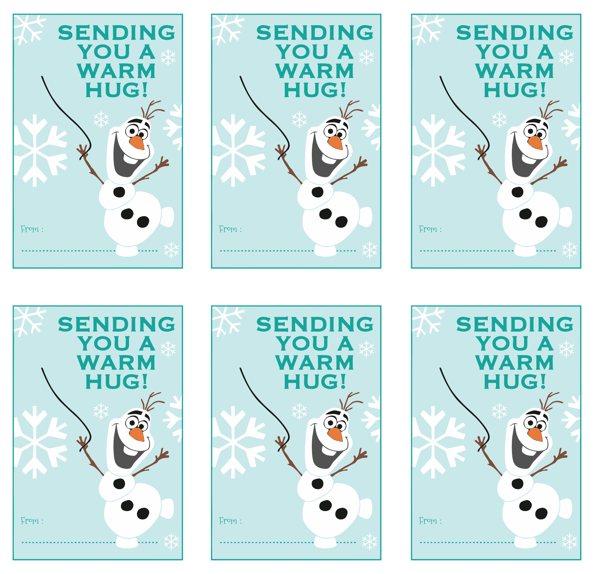 Frozen Valentine Cards 10 Free PDF Printables Printablee