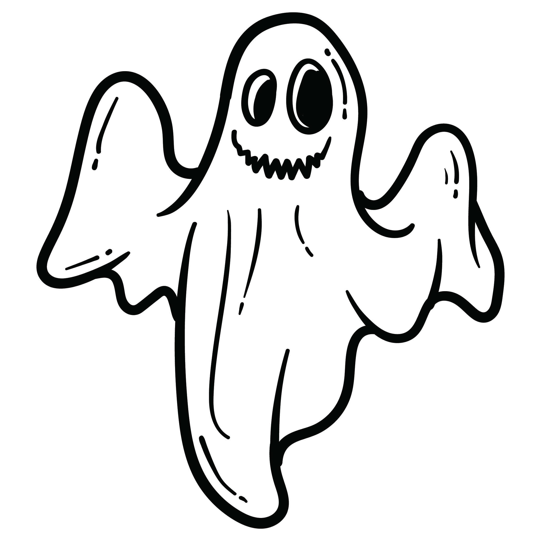 Halloween Ghost Stencils 15 Free PDF Printables Printablee