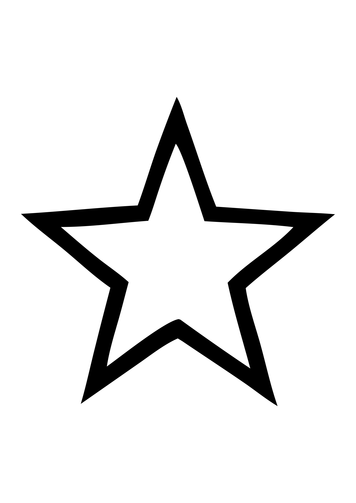 Large Star Template