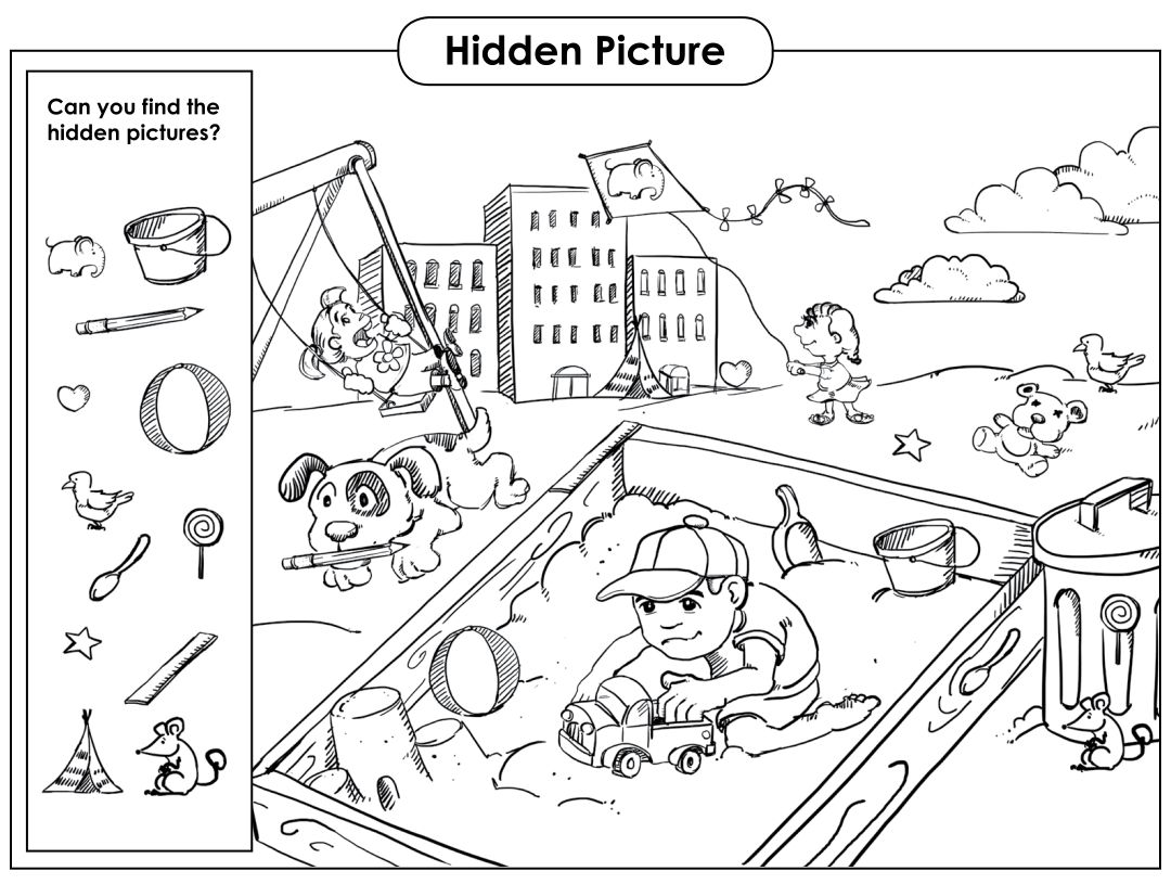 Hidden Object 20 Free PDF Printables Printablee