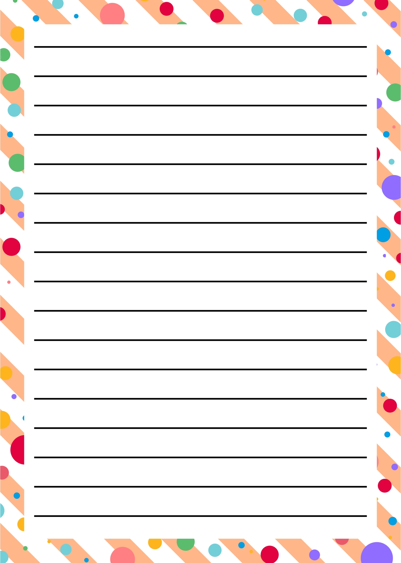 8 best printable christmas lined paper with borders printableecom