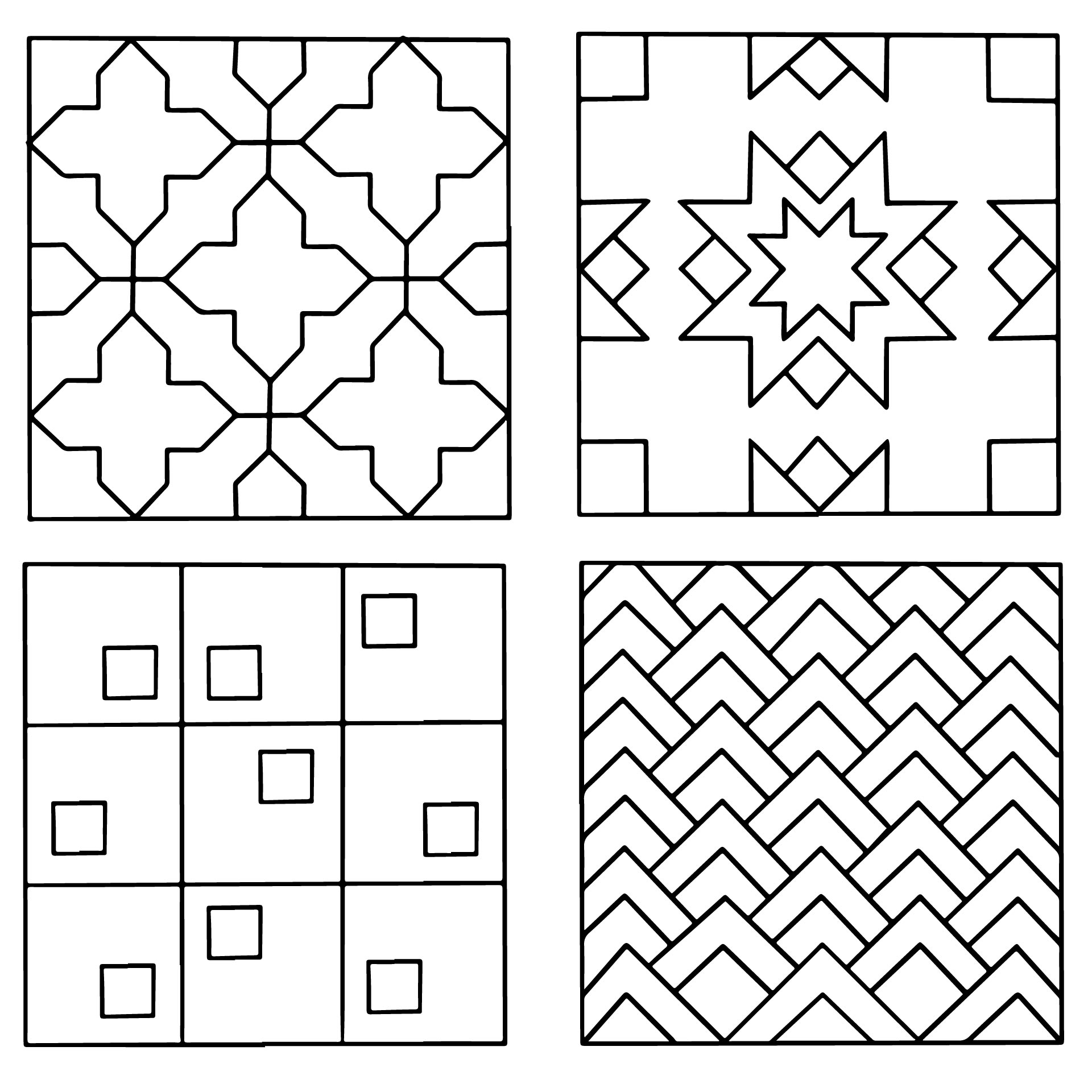 Zentangle Patterns 10 Free PDF Printables Printablee