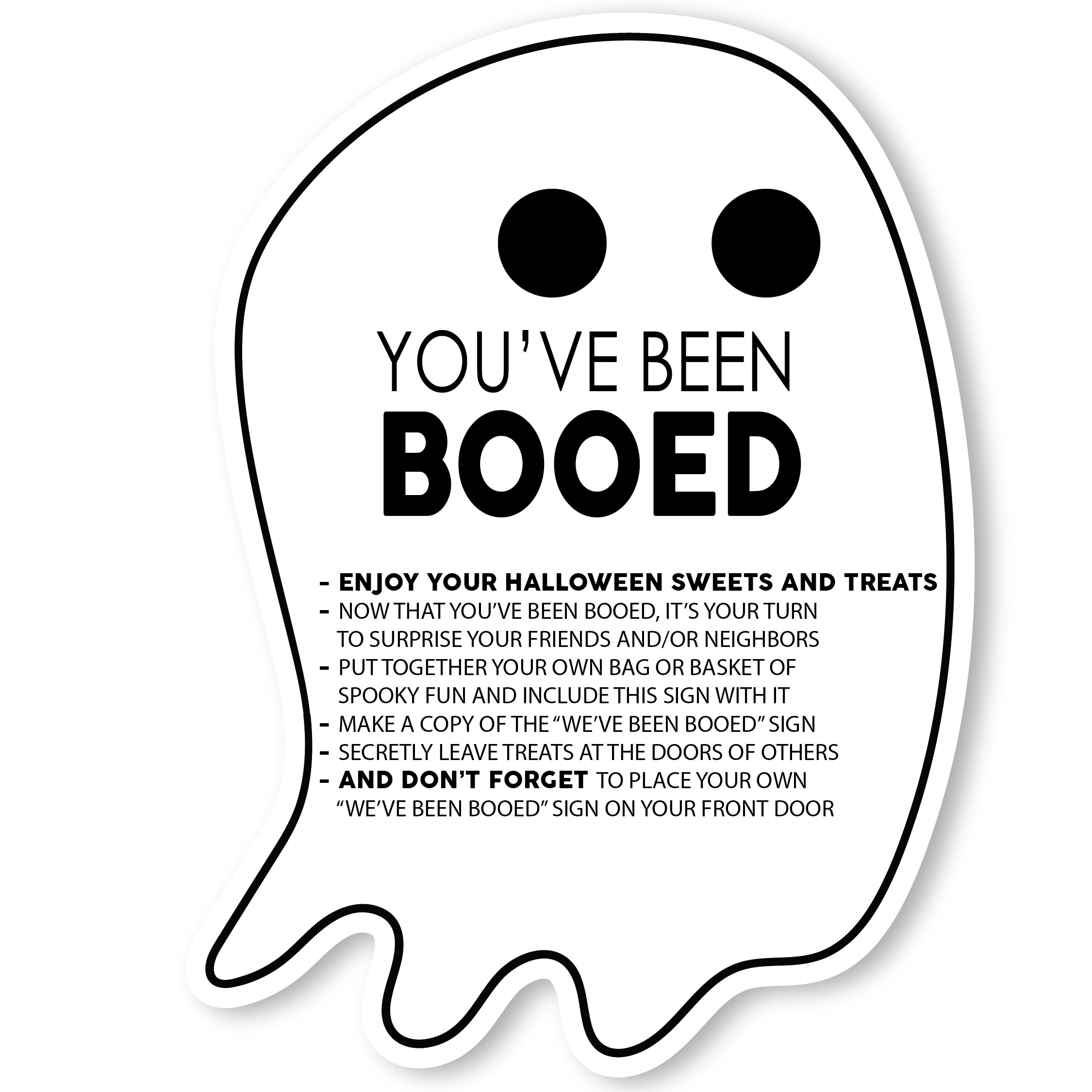 Printable Boo Signs