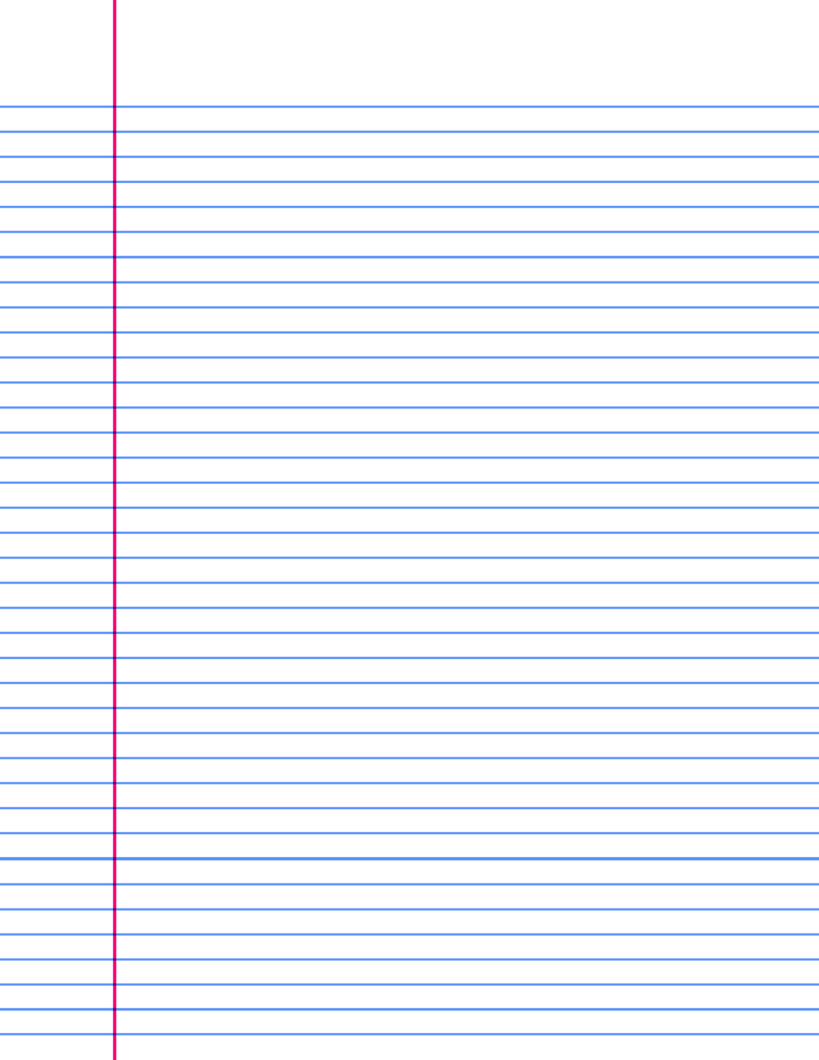 College Ruled Paper Printable