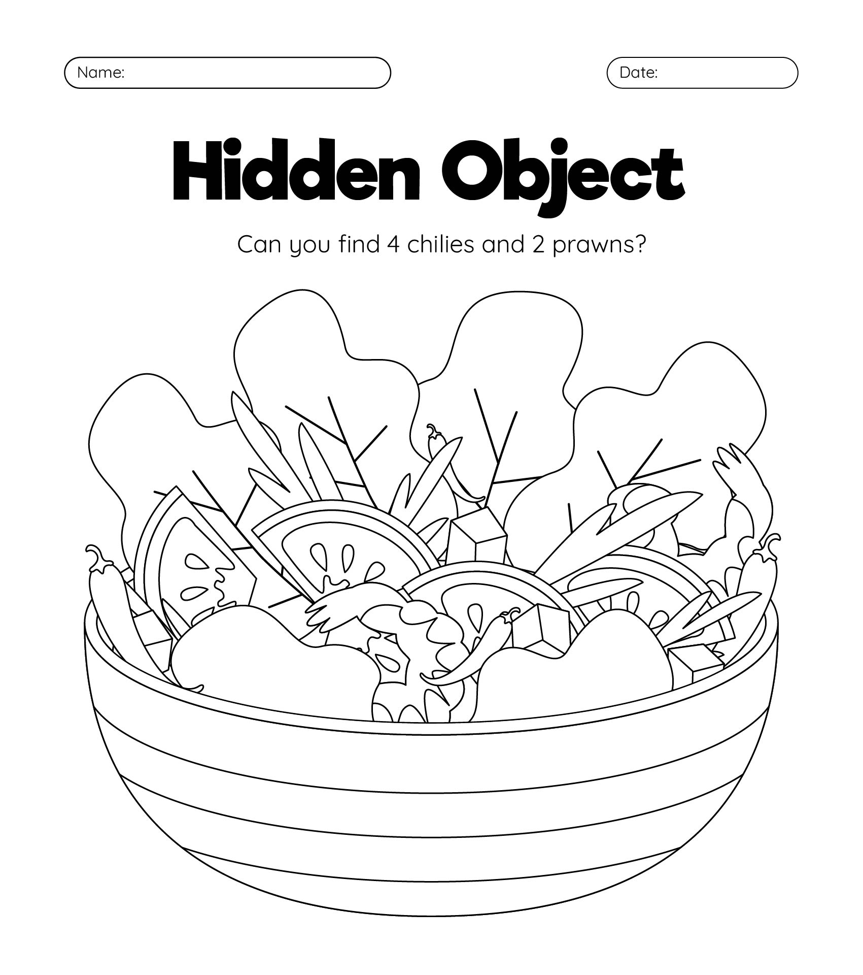 Hidden Objects Pages