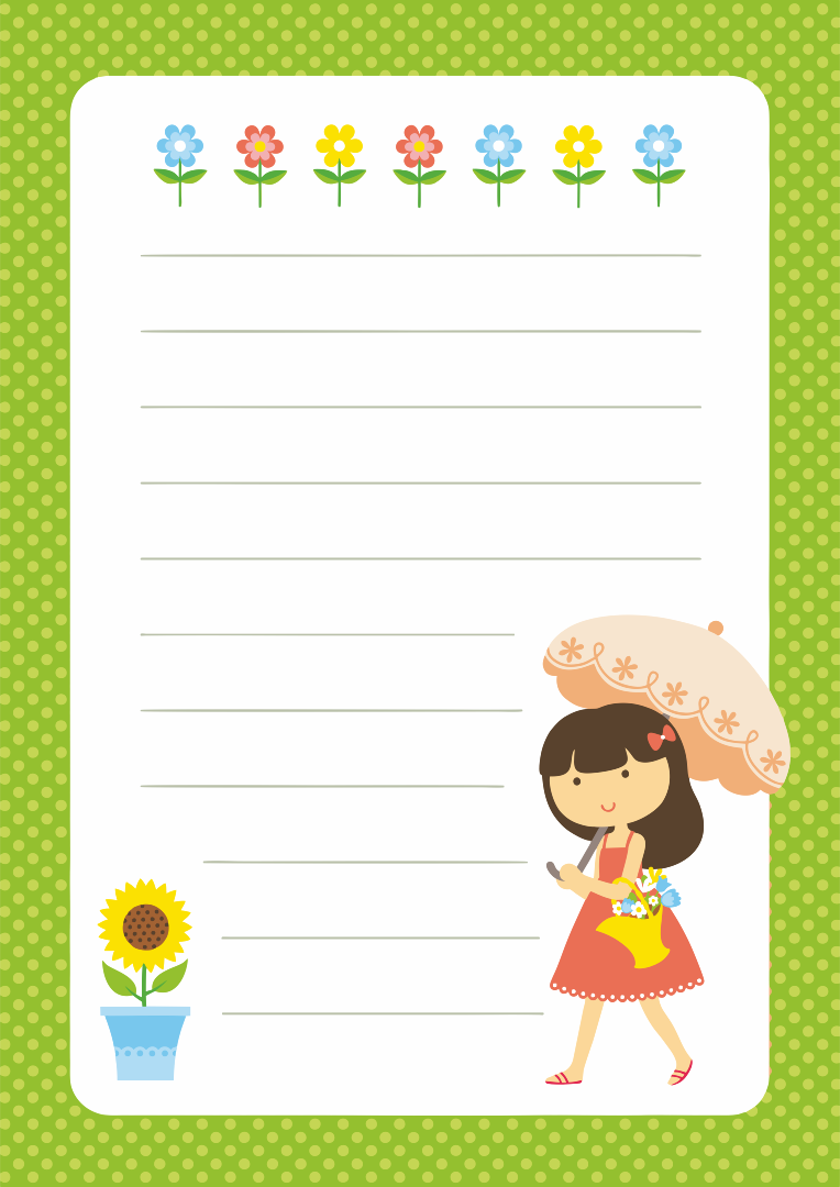 Printable Letter Writing Paper For Kids