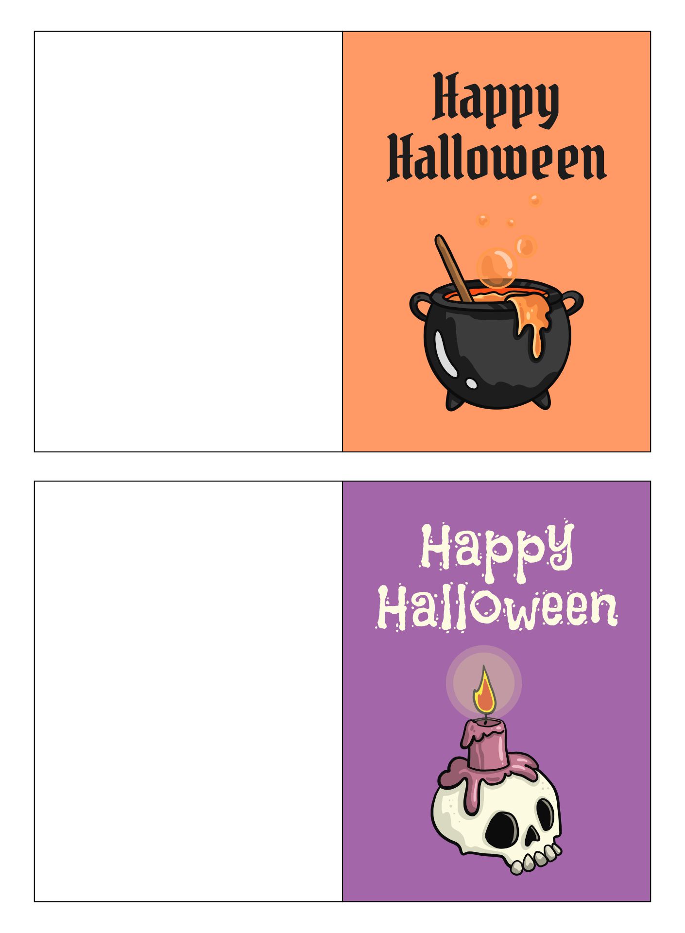 Halloween Greeting Cards Printable