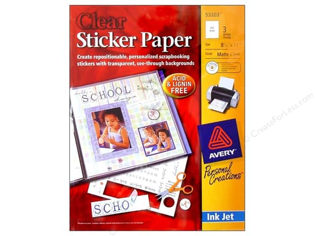 Printable Clear Sticker Paper