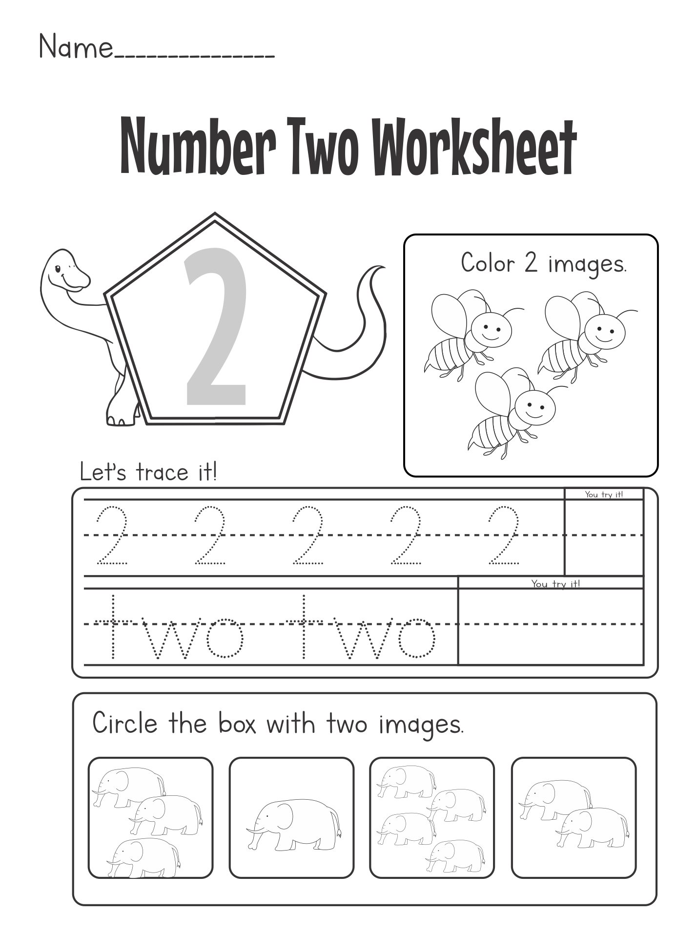 Printable Number Worksheets