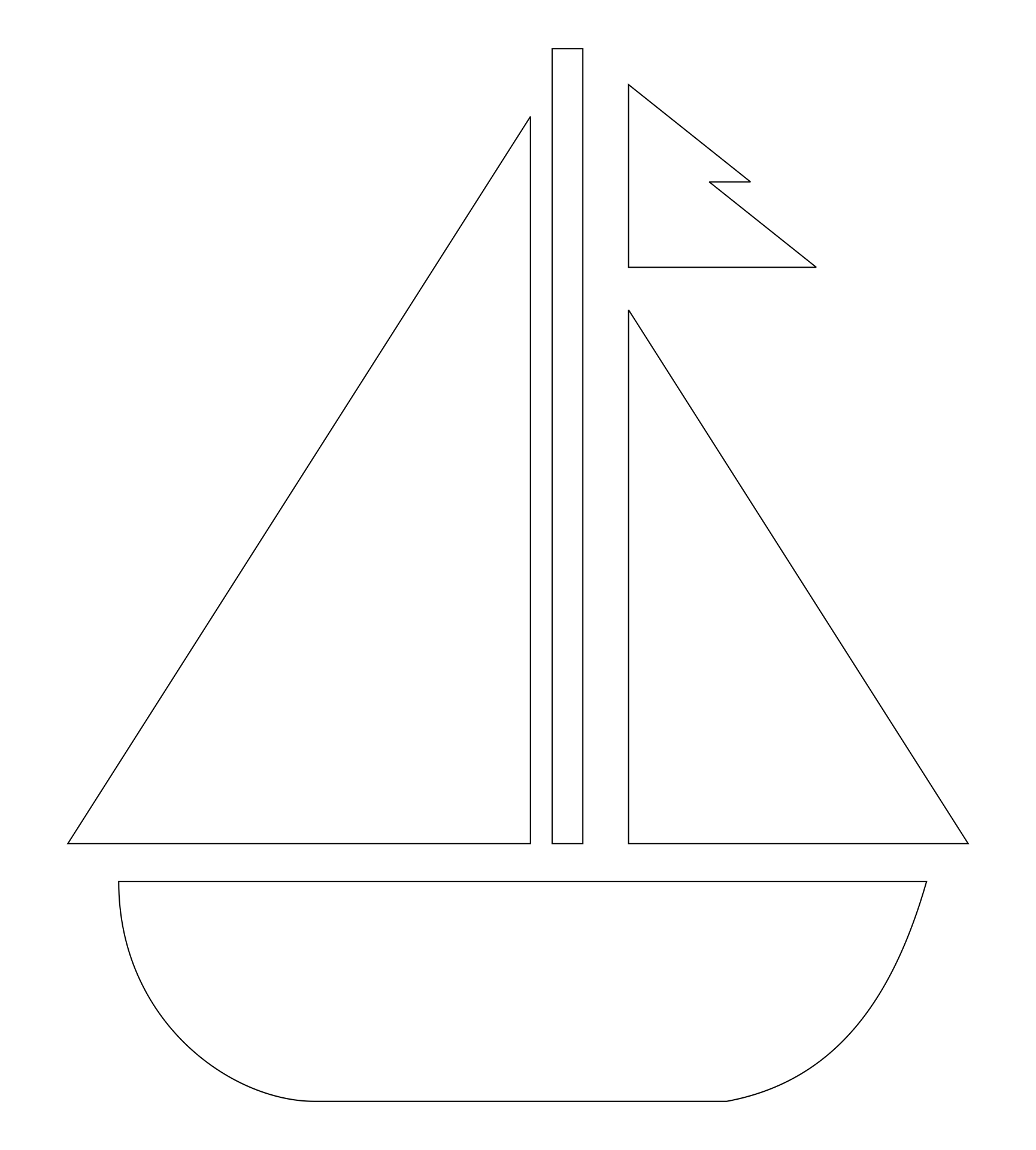 Boat Sail Printable Cut Out