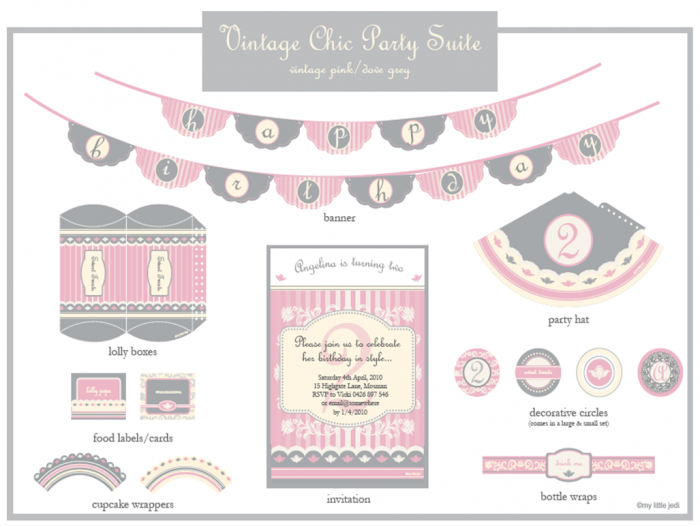 Vintage Birthday Printables Free