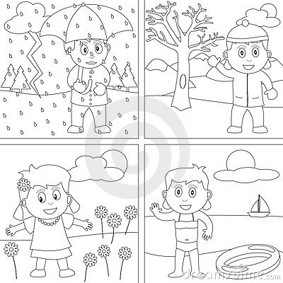 Four Seasons Coloring