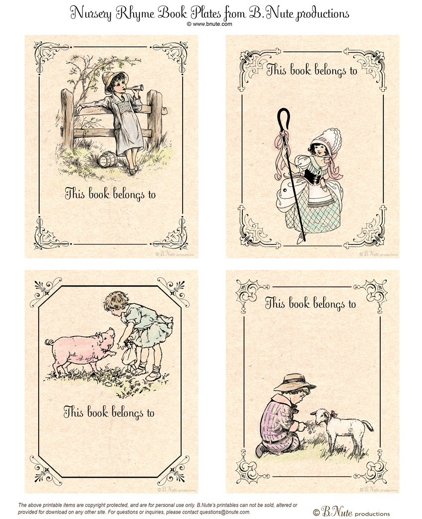 Printable Nursery Rhyme Books