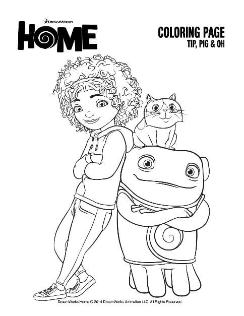 Home Movie OH Coloring Pages