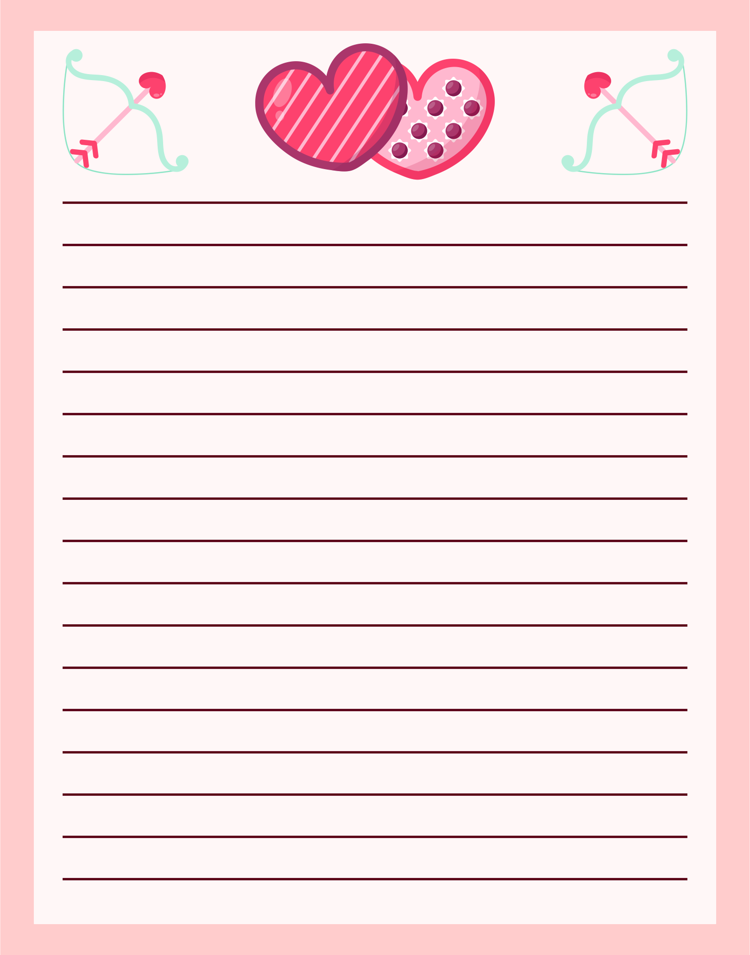 Cute Owls Love Letter Stationery 10 Free PDF Printables Printablee