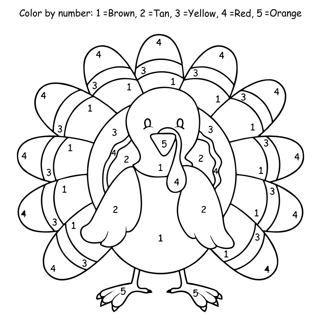 Thanksgiving Turkey Coloring Pages 10 Free PDF Printables Printablee