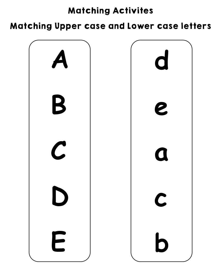 10 Best Alphabet Matching Printable Worksheets PDF For Free At Printablee