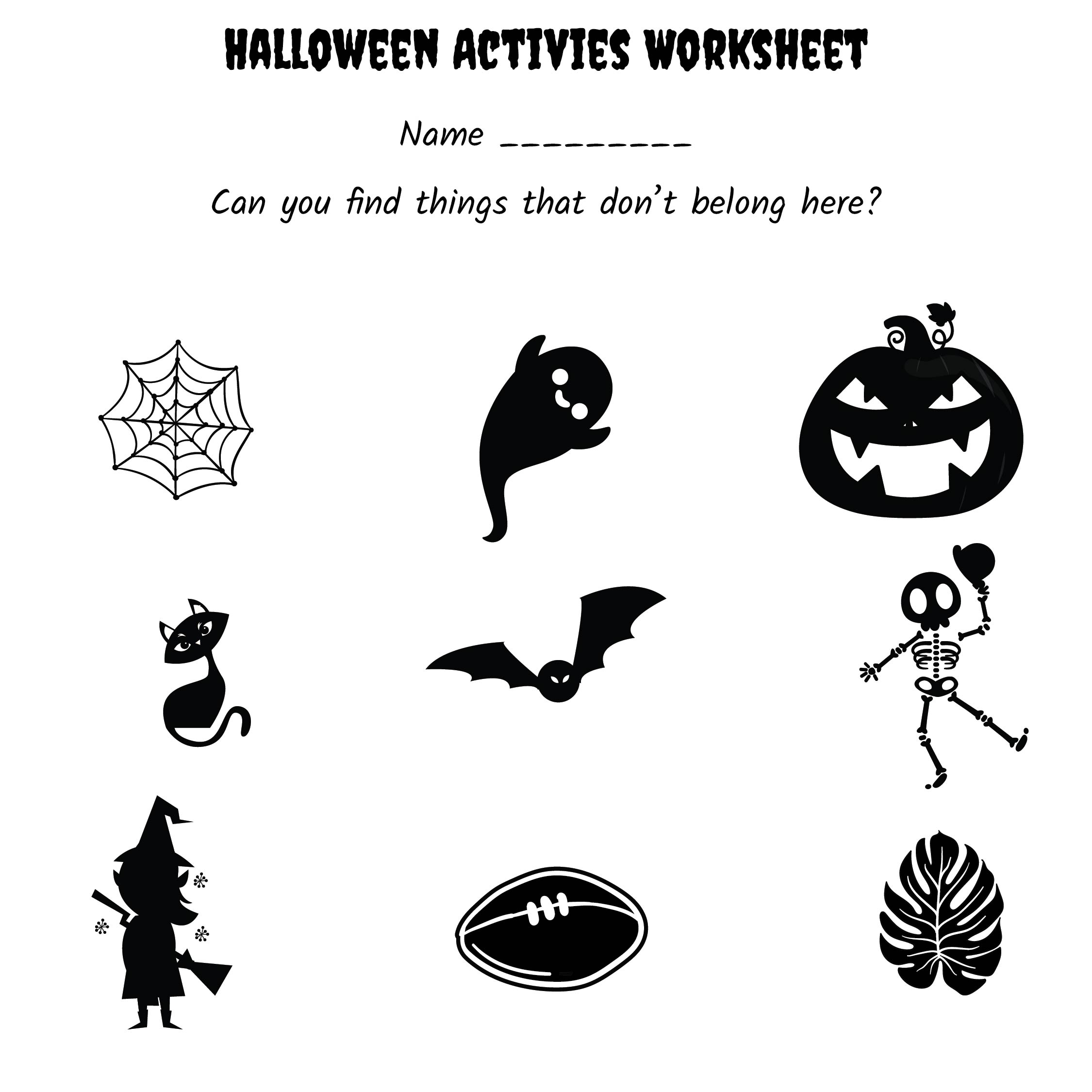 Halloween Printable Activities