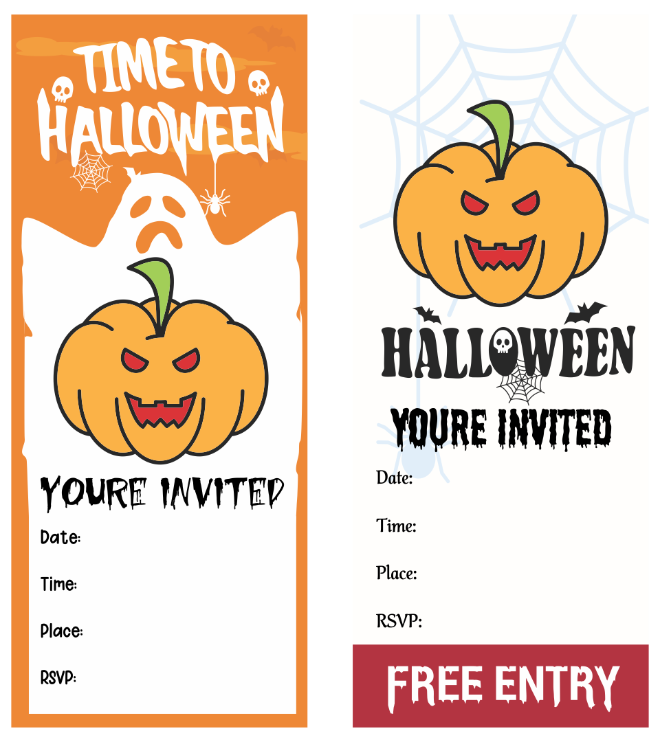 Free Printable Halloween Invitation Template