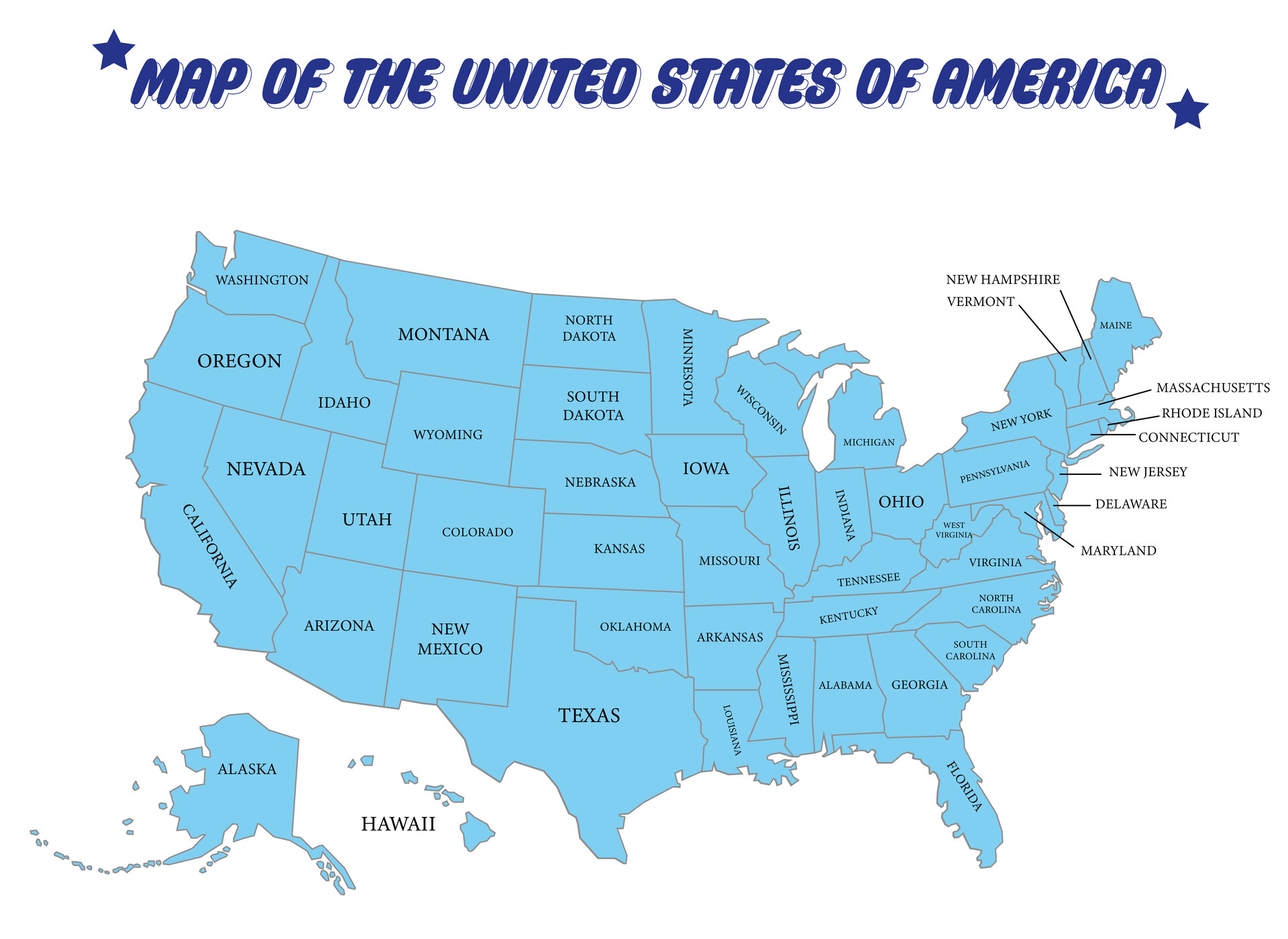 10 best printable map of united states printablee com