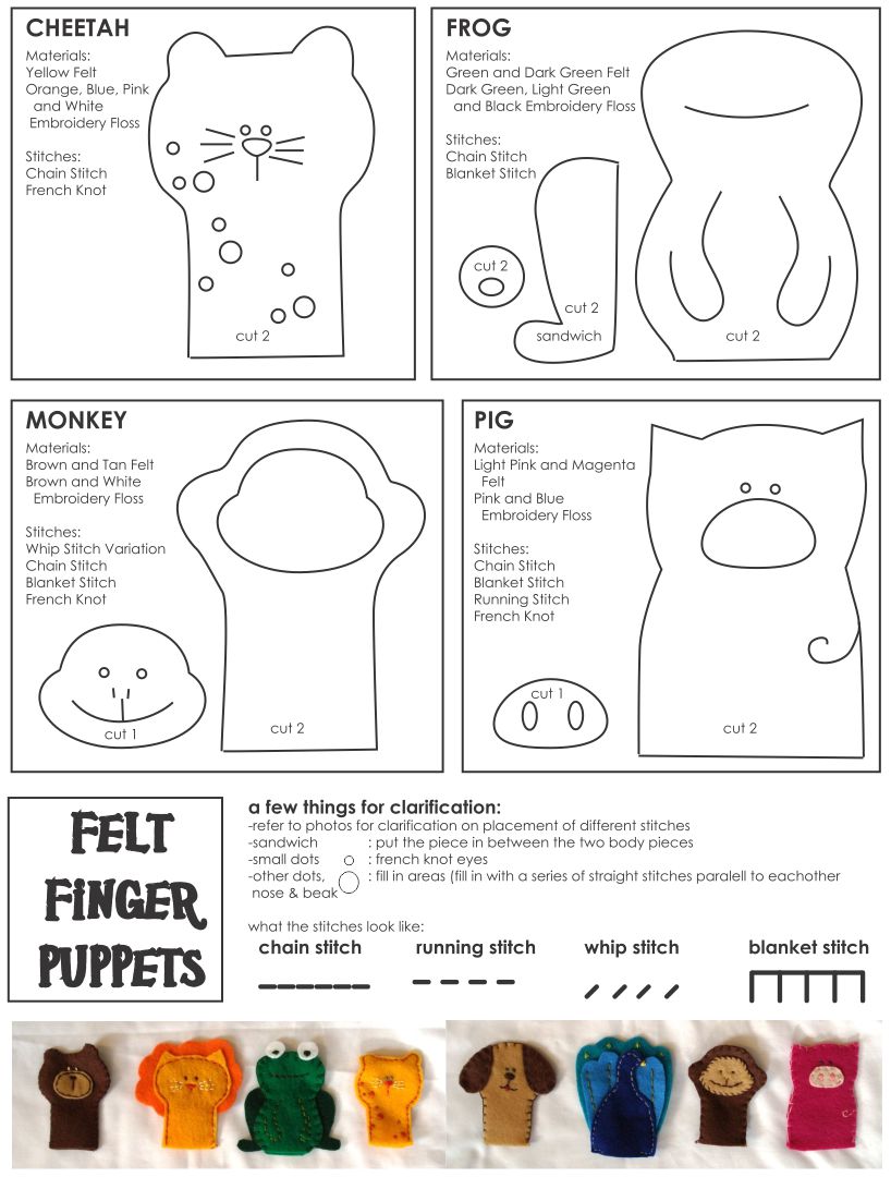 Printable Puppet Patterns