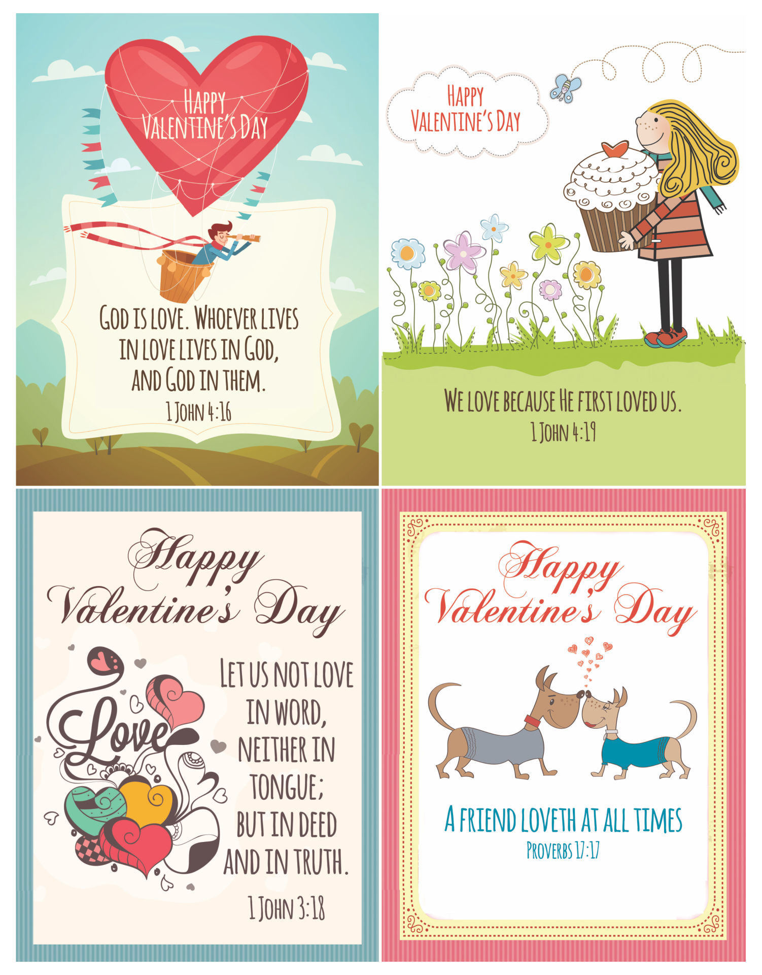 Christian Valentine Cards Free 10 Free PDF Printables Printablee