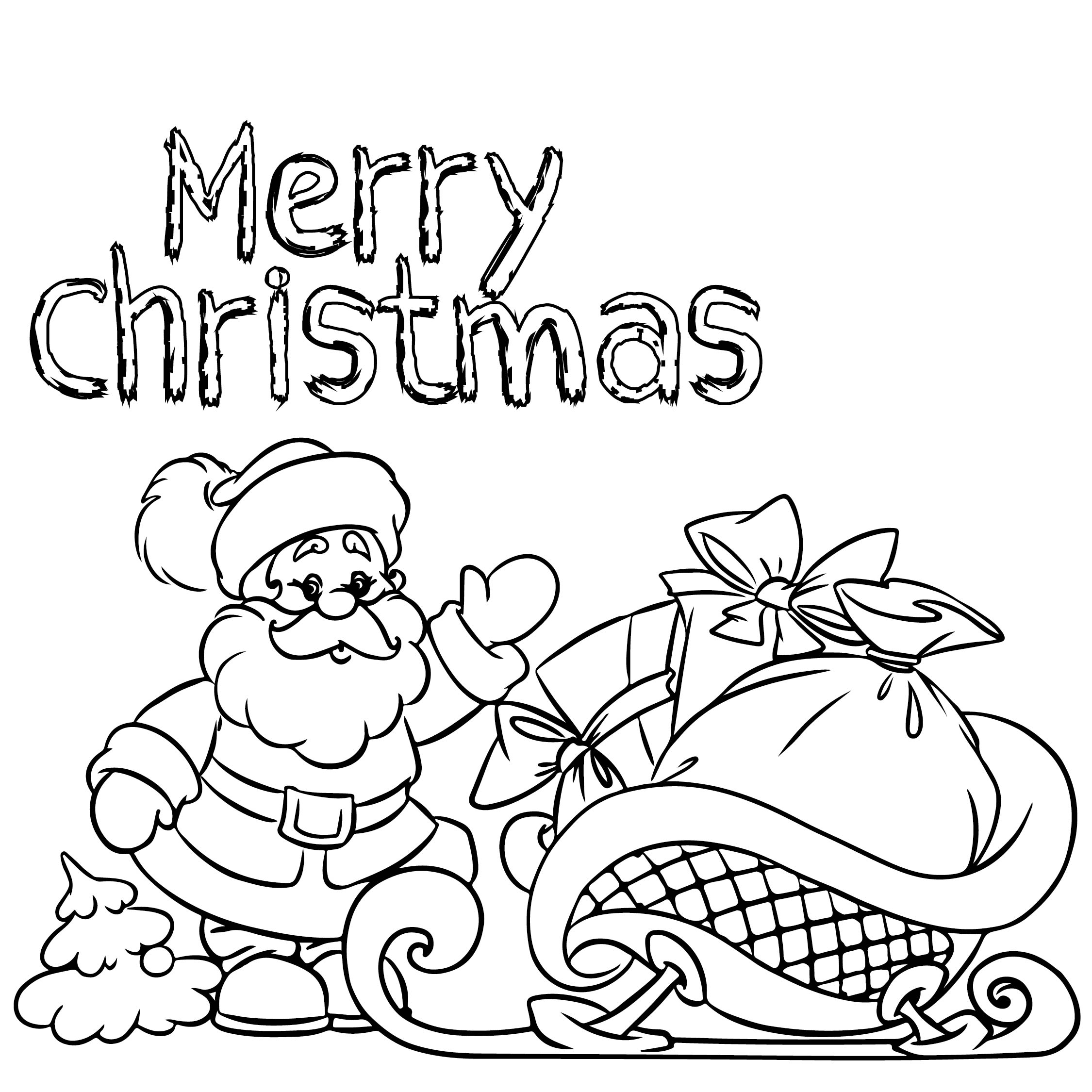 Christmas Cards To Color 10 Free PDF Printables Printablee