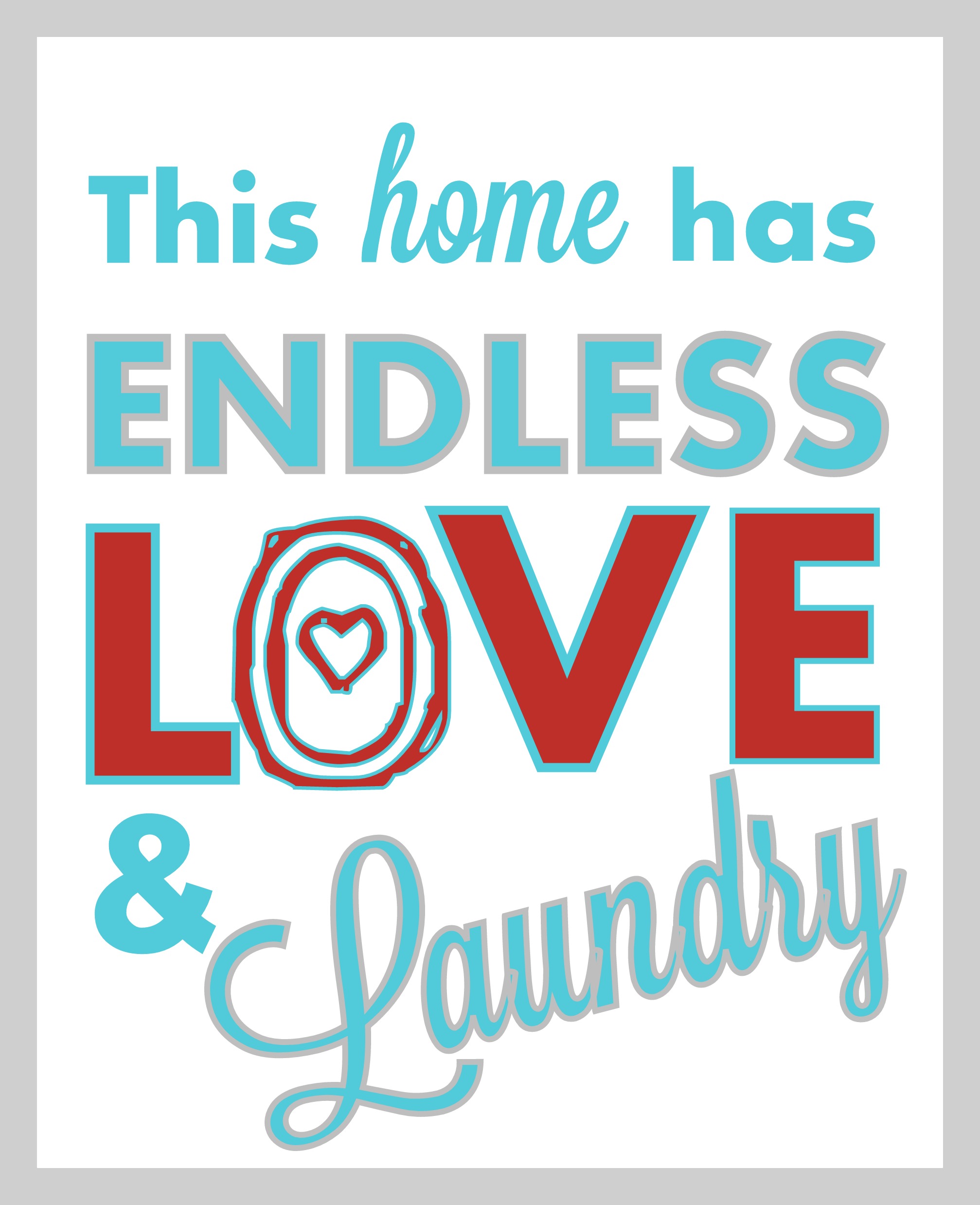 Printable Laundry Room Art