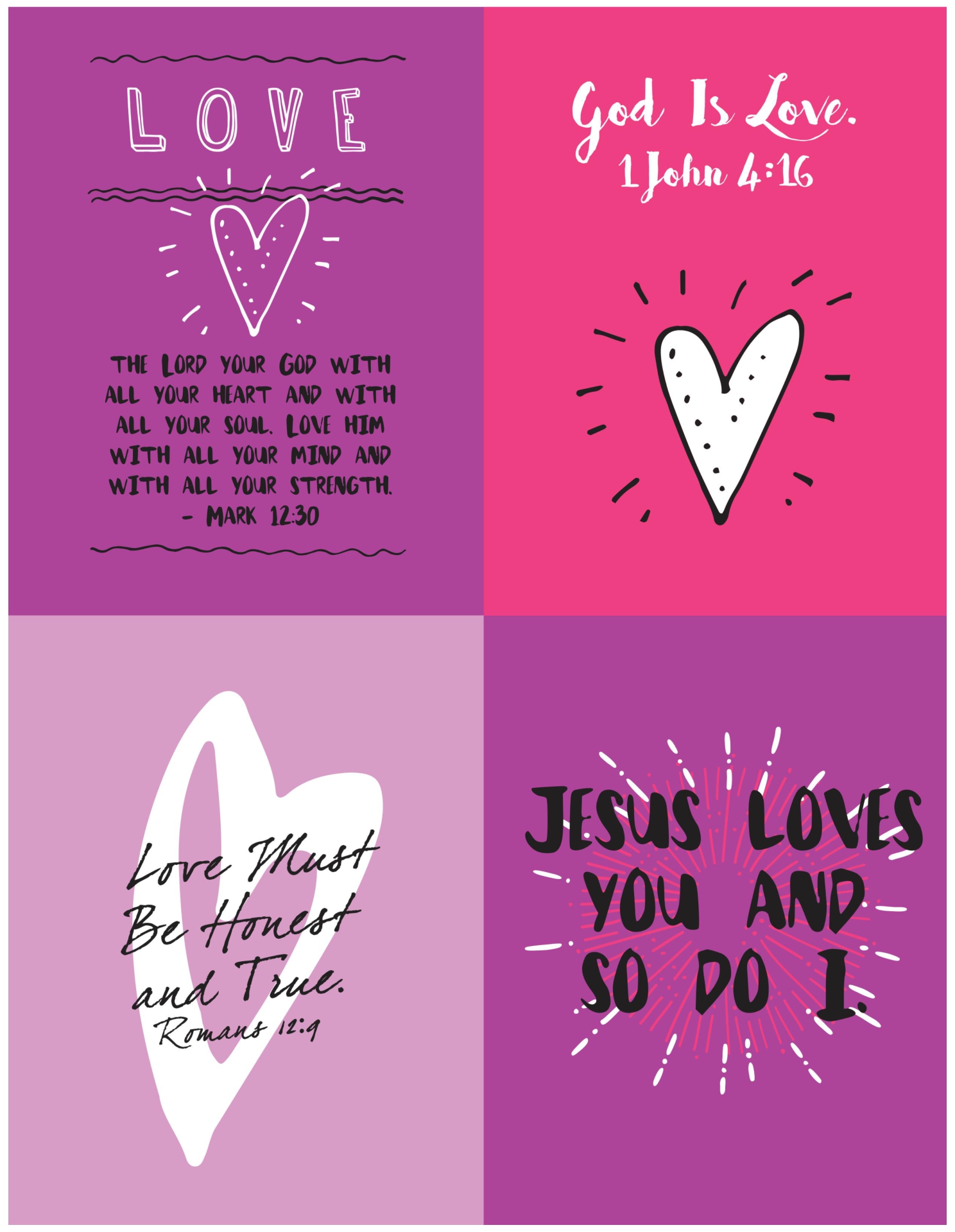 freeprintablechristianvalentinecards with images christian - 10 best ...