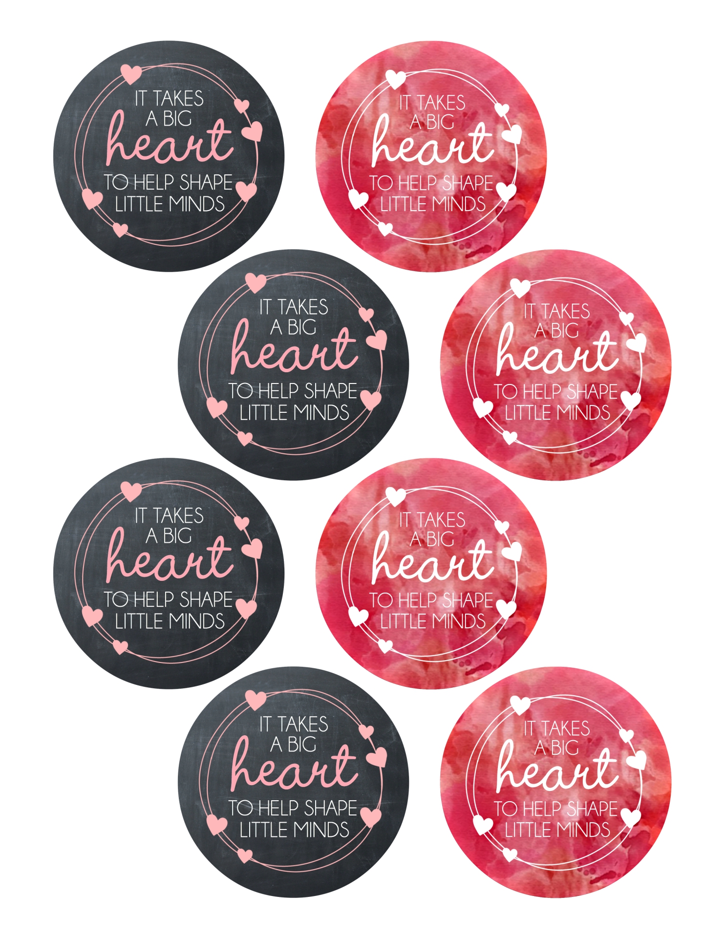 Teacher Valentine Printable From Gift Tag